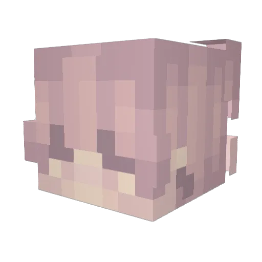 themightyvanilla Minecraft avatar head, 3D render