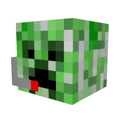 themike95 Minecraft avatar head, 3D render