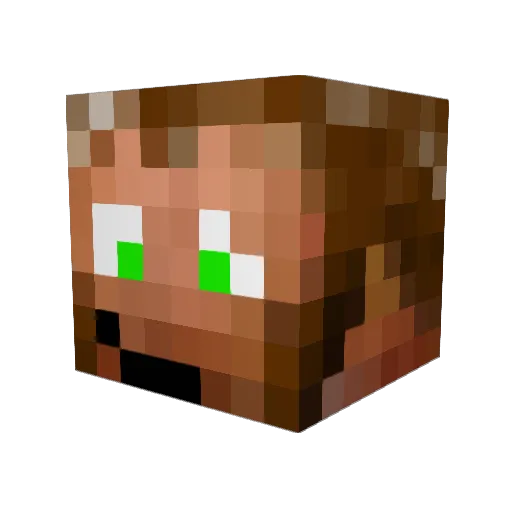 themikesta Minecraft avatar head, 3D render