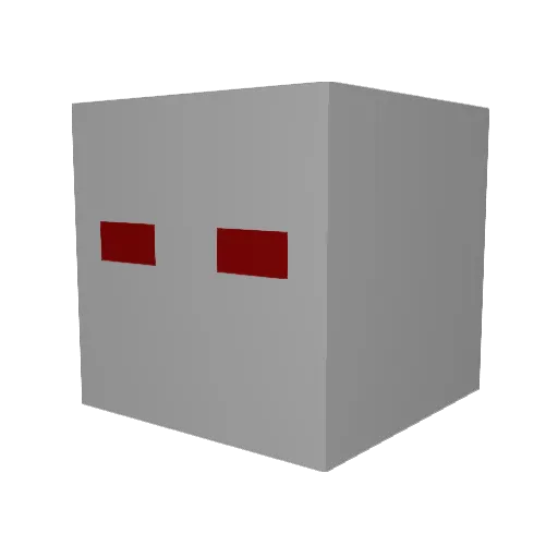 themineccn_ Minecraft avatar head, 3D render