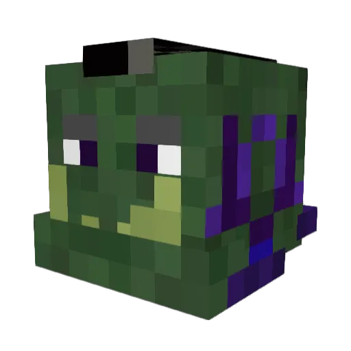 themineolord Minecraft avatar head, 3D render