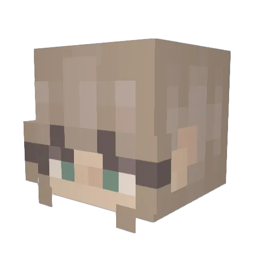 theminergirl15 Minecraft avatar head, 3D render