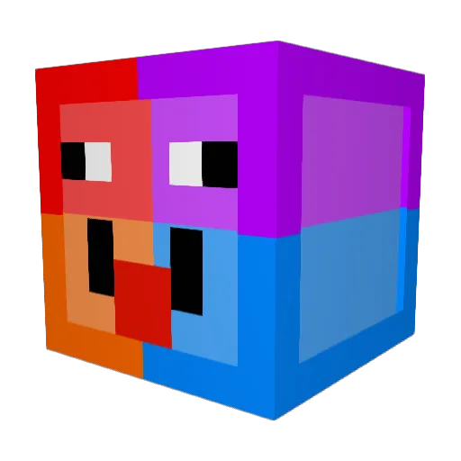 themissingk Minecraft avatar head, 3D render