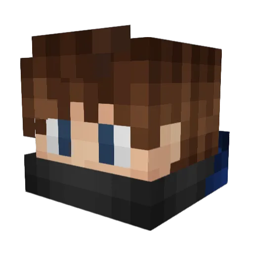 themisterbuster Minecraft avatar head, 3D render