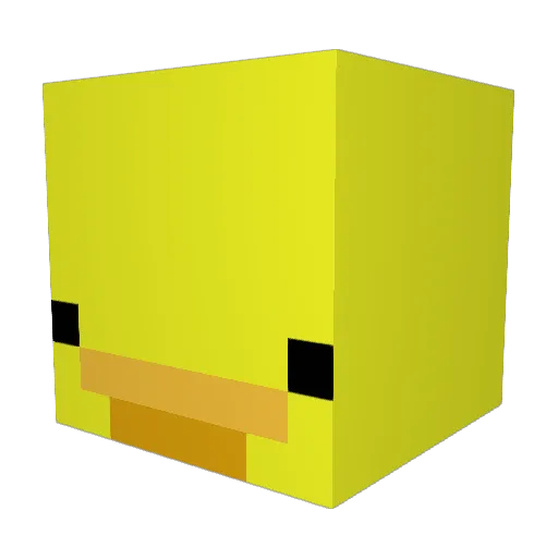 themmm1 Minecraft avatar head, 3D render