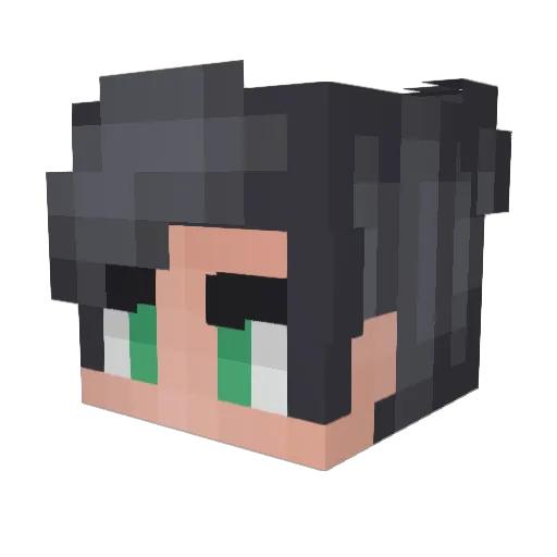 themob445 Minecraft avatar head, 3D render