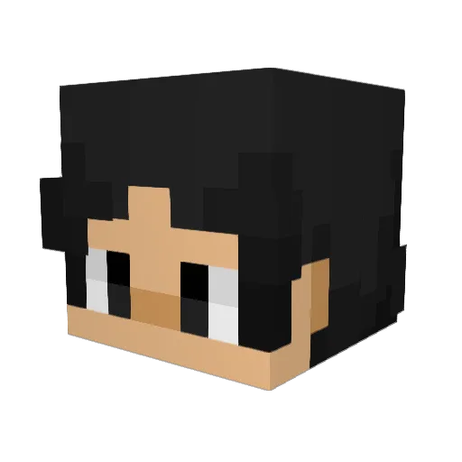 themoomer Minecraft avatar head, 3D render