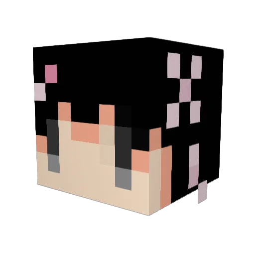 themopho Minecraft avatar head, 3D render