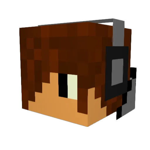 themoss Minecraft avatar head, 3D render