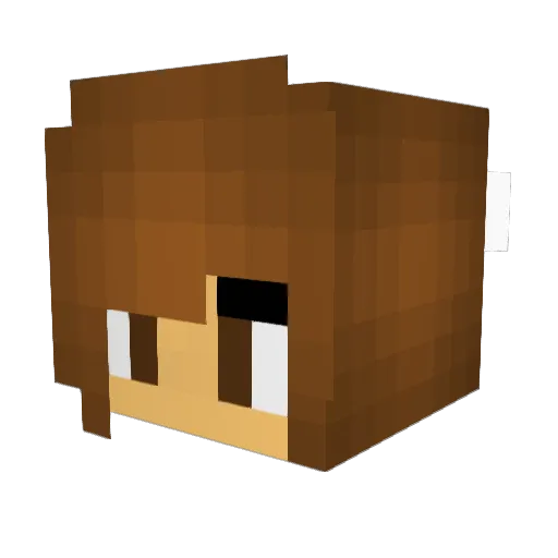 themoulemaster Minecraft avatar head, 3D render