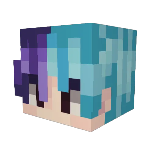 themoustique66 Minecraft avatar head, 3D render