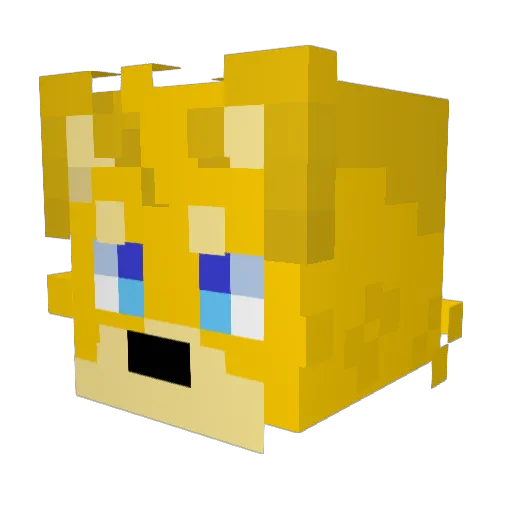 themrpipes Minecraft avatar head, 3D render
