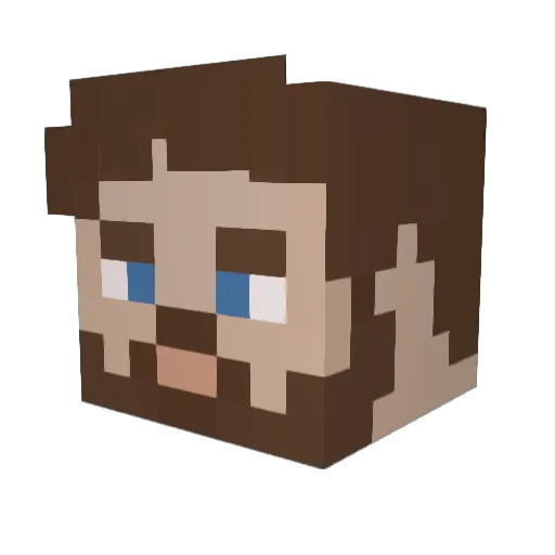 themuffinman1_4 Minecraft avatar head, 3D render