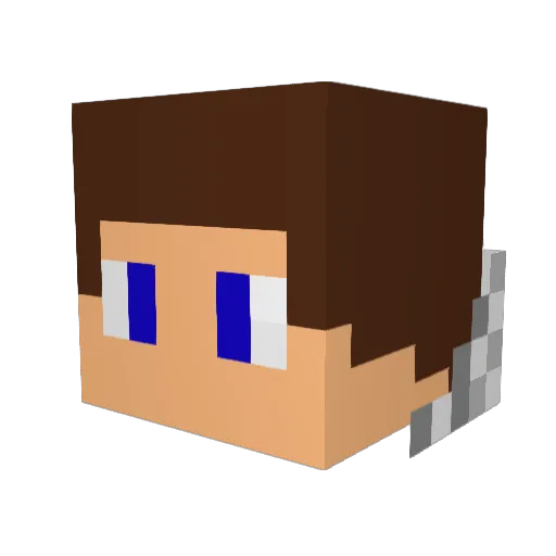 themutznutz Minecraft avatar head, 3D render