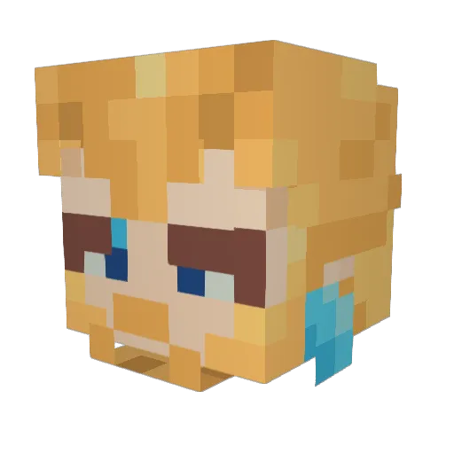 thenameismilk Minecraft avatar head, 3D render