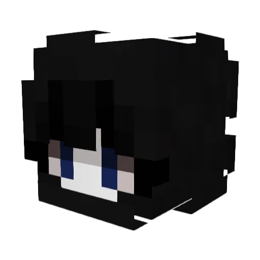 thenamelessash Minecraft avatar head, 3D render