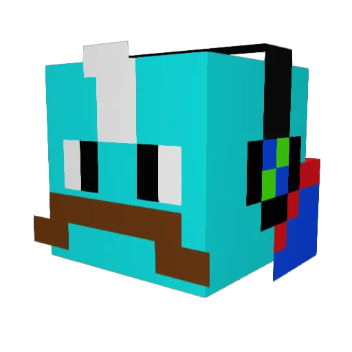 thenarwhal2002 Minecraft avatar head, 3D render