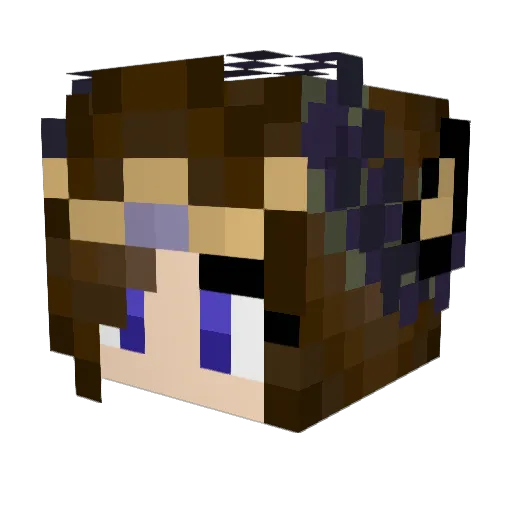thenatlantis Minecraft avatar head, 3D render