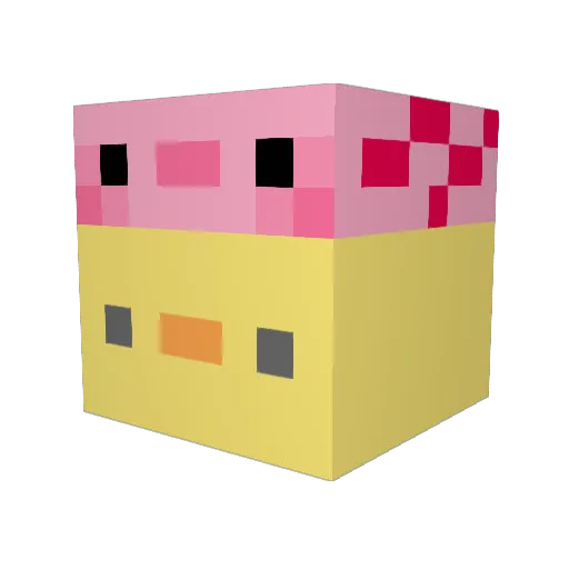 thend128 Minecraft avatar head, 3D render