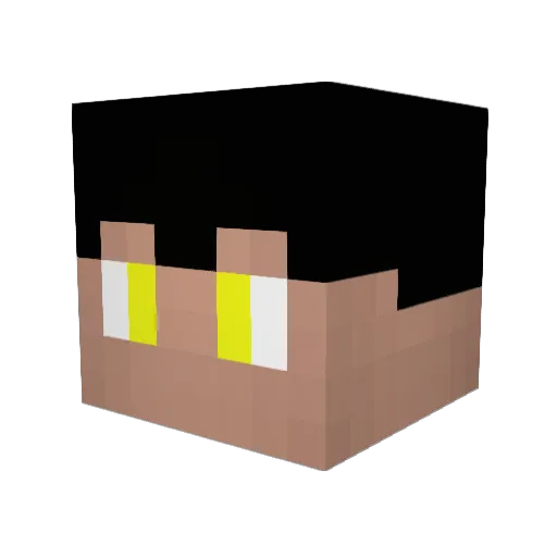 thender17 Minecraft avatar head, 3D render