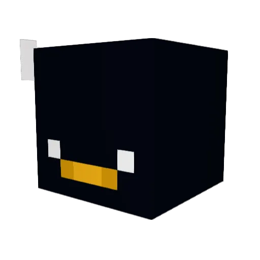theneonbones Minecraft avatar head, 3D render