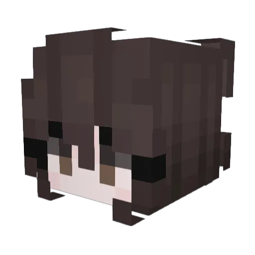 thennessa Minecraft avatar head, 3D render