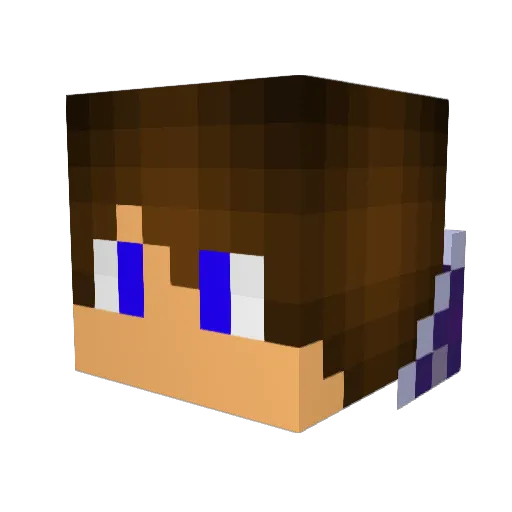thenoester Minecraft avatar head, 3D render