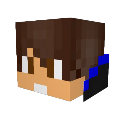 thenoobly777 Minecraft avatar head, 3D render