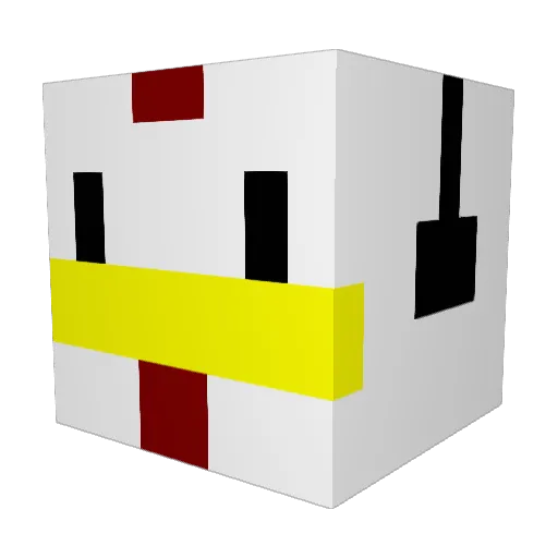 theo6776 Minecraft avatar head, 3D render