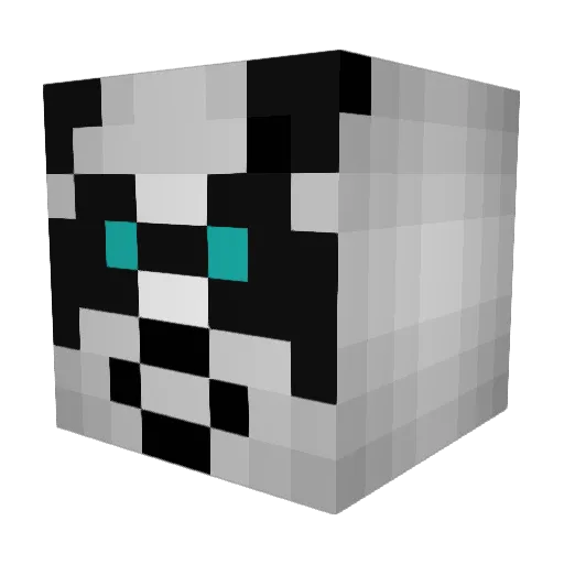 theo_2004 Minecraft avatar head, 3D render