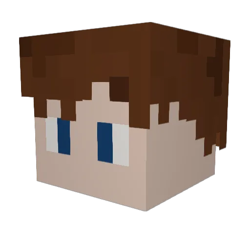 theo_door Minecraft avatar head, 3D render