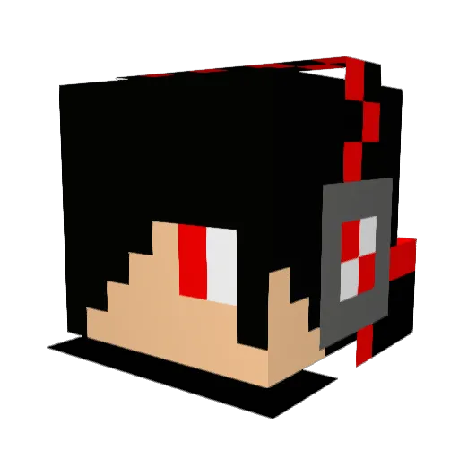 theob24 Minecraft avatar head, 3D render