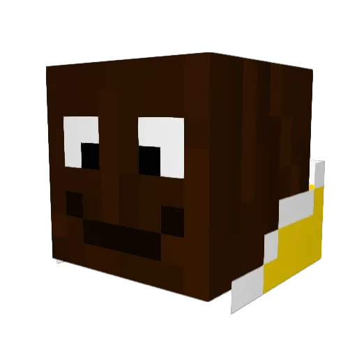 theob444 Minecraft avatar head, 3D render