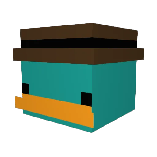 theobazz Minecraft avatar head, 3D render