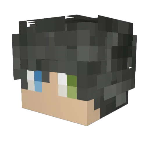 theobobo Minecraft avatar head, 3D render