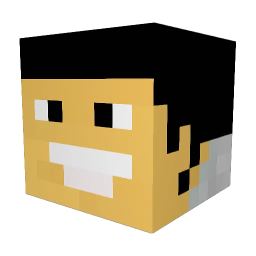 theoboss77 Minecraft avatar head, 3D render