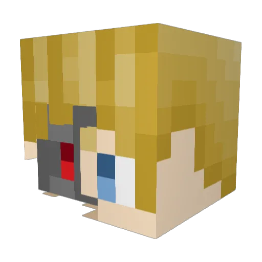 theobunny Minecraft avatar head, 3D render