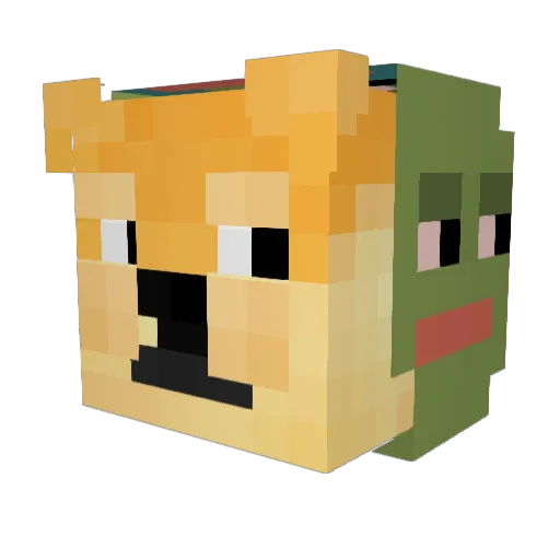 theoburrito5 Minecraft avatar head, 3D render