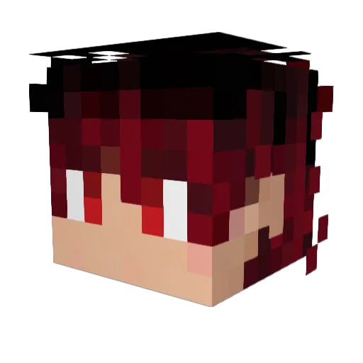 theodd1 Minecraft avatar head, 3D render