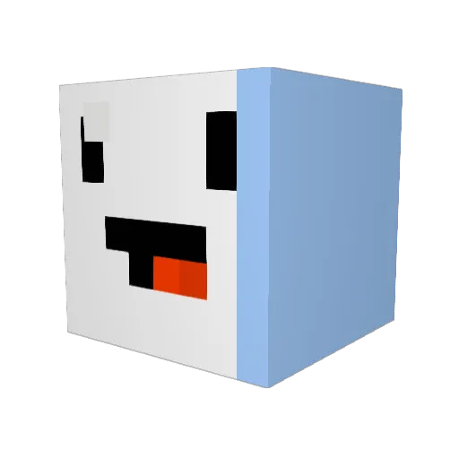 theodd3sout Minecraft avatar head, 3D render