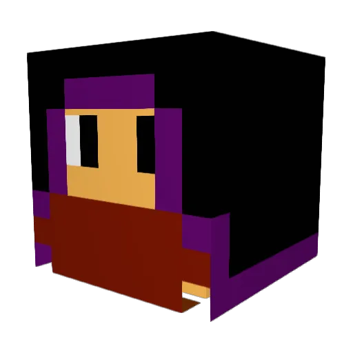 theodocking Minecraft avatar head, 3D render