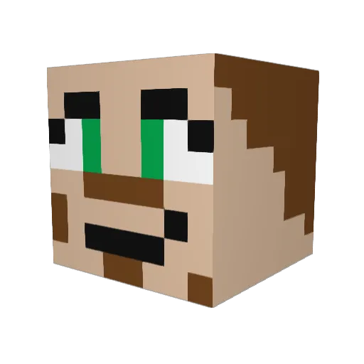 theoldking1134 Minecraft avatar head, 3D render