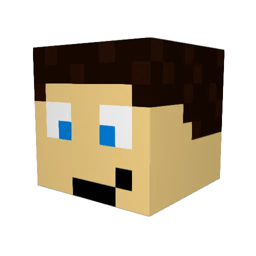 theolegoland Minecraft avatar head, 3D render
