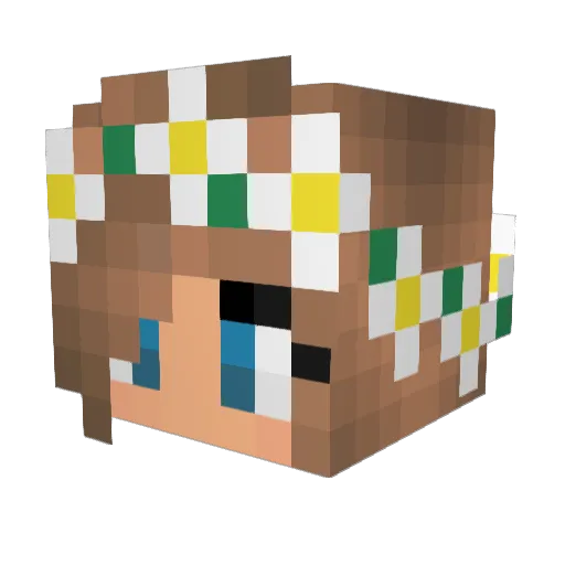 theoleyre Minecraft avatar head, 3D render