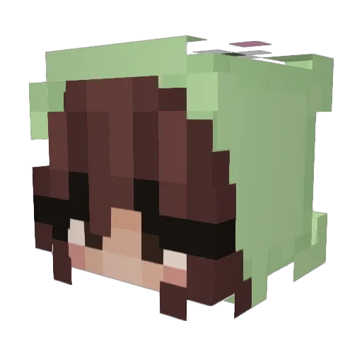 theona_L Minecraft avatar head, 3D render