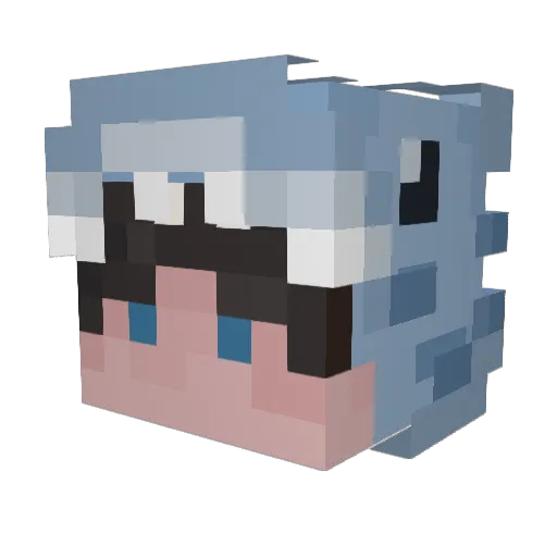 theoneandonle35 Minecraft avatar head, 3D render