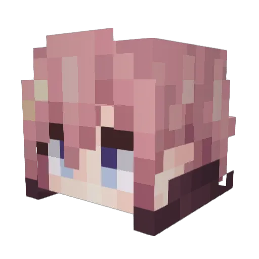 theoneandonlypop Minecraft avatar head, 3D render