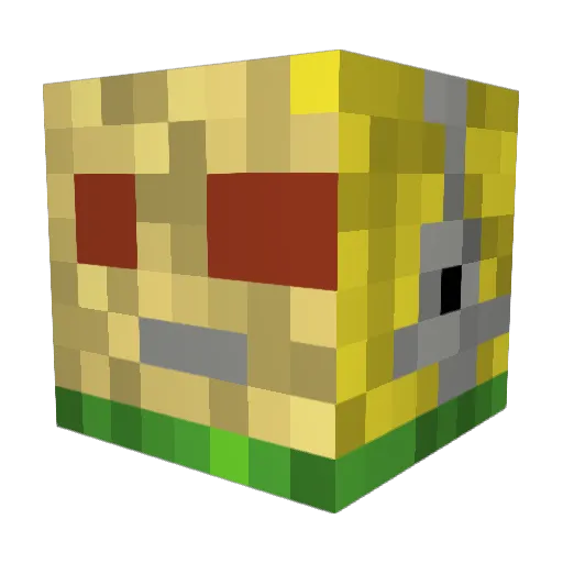 theonetrino Minecraft avatar head, 3D render