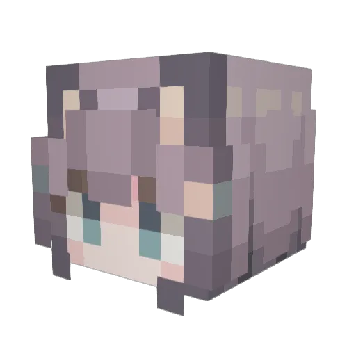 theonlych Minecraft avatar head, 3D render