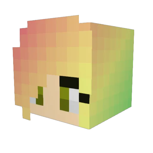 theonlyduda Minecraft avatar head, 3D render